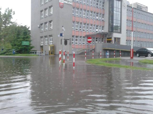 Ostrów Wielkopolski po sobotniej ulewie - fot. M. Moszczyński