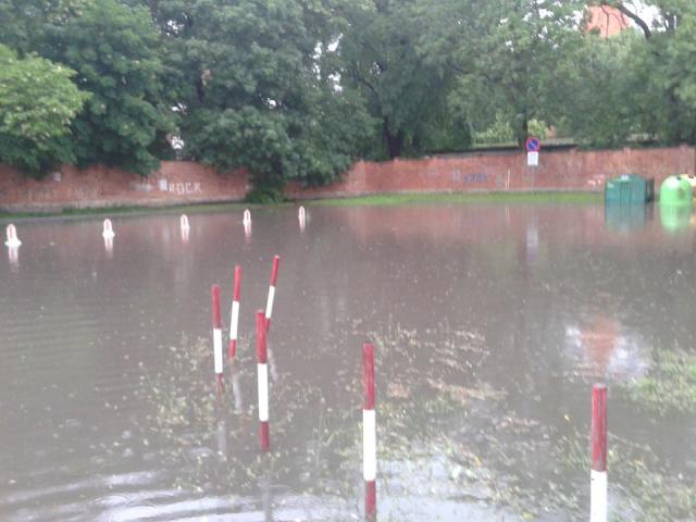 Ostrów Wielkopolski po sobotniej ulewie - fot. M. Moszczyński