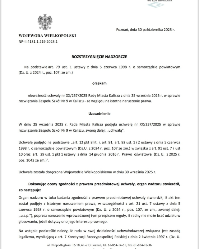 Uchwała nieważna !