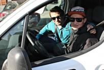 Kyle Newman i Nicklas Porsing w drodze na zgrupowanie