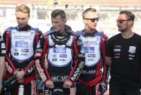 na fot.: Mistrzowie Par Klubowych 1. Ligi. Od lewej: Kamil Nowacki, Tomasz Gapiński, Grzegorz Walasek i trener Mariusz Staszewski.