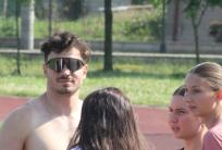 na fot.: Inga Kanicka (w środku) wywalczyła już minimum na ME U23, a Dawid Grząka (z lewej) na razie może pojechać ze sztafetą 4x100 m. O indywidualne minimum wciąż walczy.
