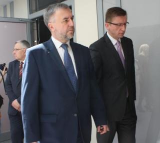 od lewej: marszałek Marek Woźniak i v-prezydent Kalisza Dariusz Grodziński