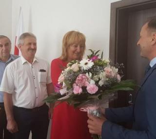 na fot.: w środku - Maria Krawiec / wójt Gminy Lisków