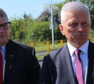 na fot. od lewej: Krzysztof Grabowski / wicemarszałek Województwa Wielkopolskiego, Andrzej Grzyb / poseł Parlamentu Europejskiego