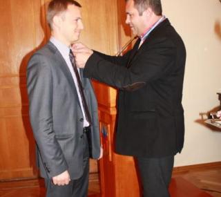 Mariusz Małynicz i były burmistrz Jarocina Adam Pawlicki Mariusz Małynicz i były burmistrz Jarocina Adam Pawlicki