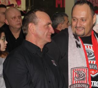 na fot. Waldemar Górski (wiceprezes TŻ Ostrovia) oraz Radosław Strzelczyk (prezes TŻ Ostrovia)
