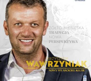 na fot.: Krzysztof Wawrzyniak – nowy właściciel Stal S.A. Grafika: FB Stal Ostrów